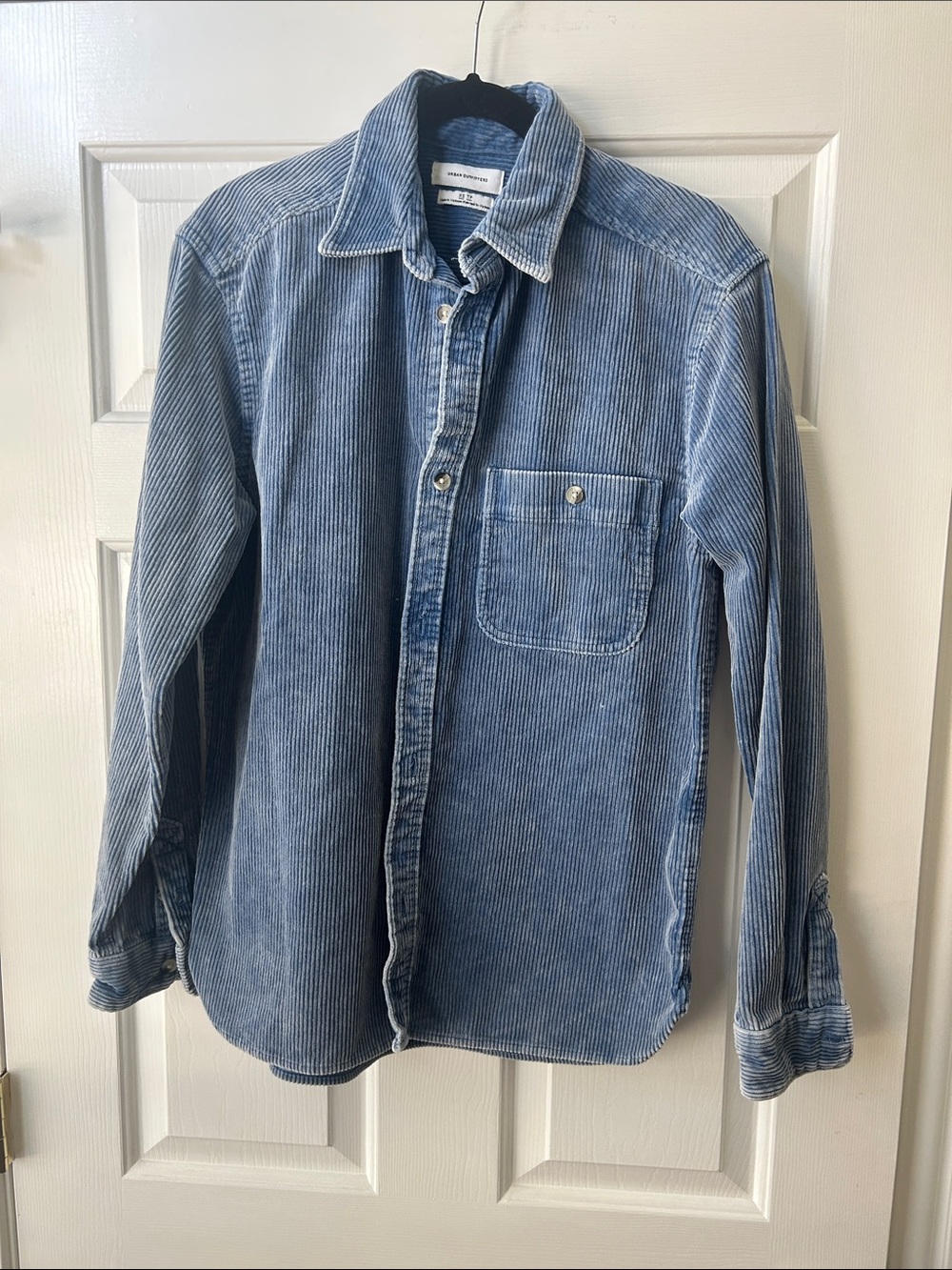 Urban Outfitters Blue Corduroy Button-Up Jacket
